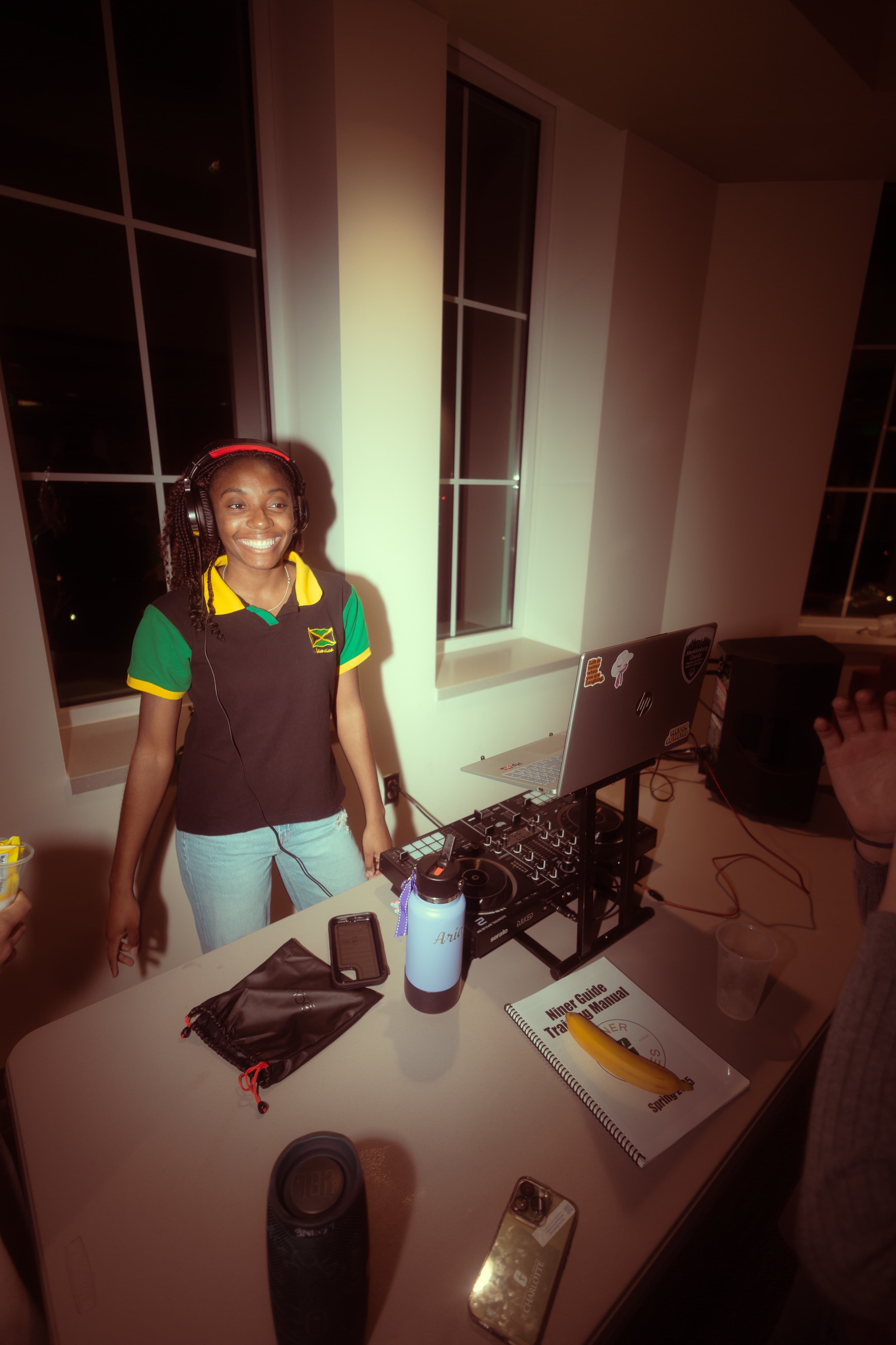 Friends celebrating with DJ ahreeuh